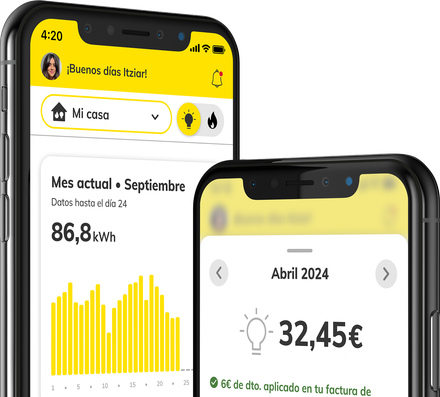 MASMOVIL LUZ y GAS - Con la app de<br/> MASMOVIL LUZ y GAS optimiza tus gastos ya
